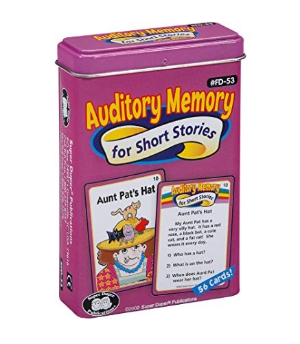 Super Duper Publications | Auditory Memory for Short Stories Fun Deck | Listening Comprehension Flash Cards | Educational Learning Materials for Children