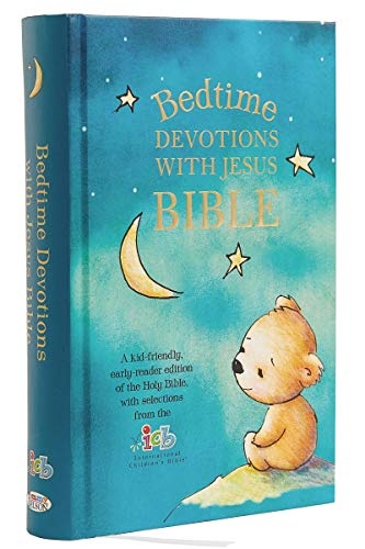 ICB, Bedtime Devotions with Jesus Bible, Hardcover: International Children's Bible
