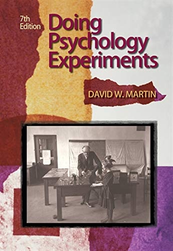 Doing Psychology Experiments, 7th Edition