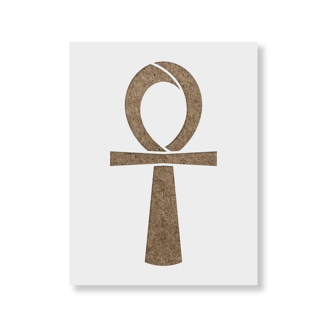 Ankh Stencil - Reusable Stencils for Painting - Mylar Stencil for Crafts and Decor
