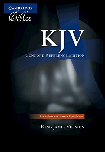 KJV Concord Reference Bible, Black Edge-Lined Goatskin Leather, KJ566:XE