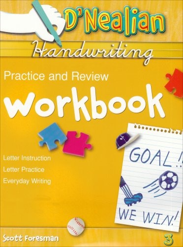 D'Nealian Handwriting Practice & Review Workbook, Grade 3
