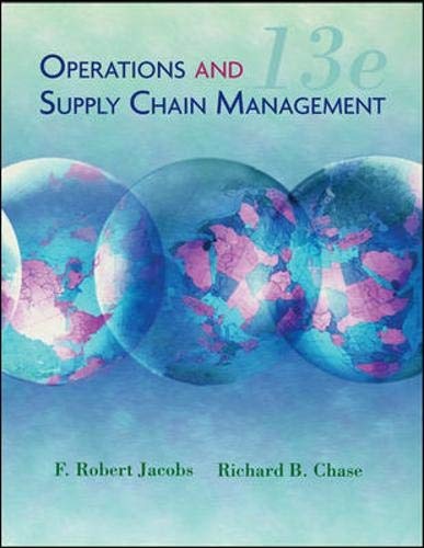 Operations and Supply Chain Management (The Mcgraw-hill/Irwin Series)