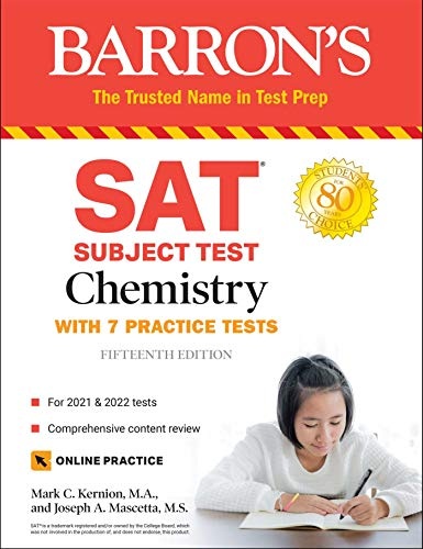 SAT Subject Test Chemistry: with 7 Practice Tests (Barron's SAT)
