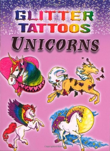 Glitter Tattoos Unicorns (Dover Tattoos)