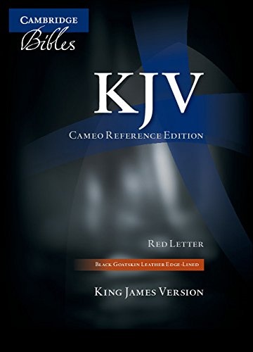 KJV Cameo Reference Edition KJ456:XRE Black Goatskin Leather