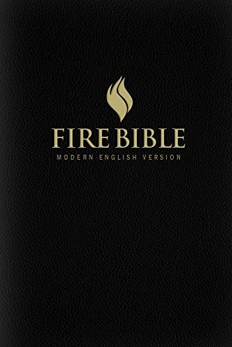 MEV Fire Bible: Black Bonded Leather - Modern English Version