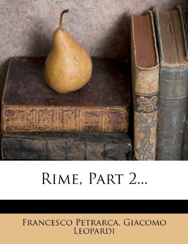 Rime, Part 2... (Italian Edition)