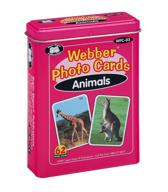 Super Duper Publications | Webber Animals Photo Card Deck | Educational Learning Resource for Children