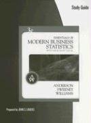 Study Guide for Anderson/Sweeney/Williamsâ Essentials of Modern Business Statistics, 3rd