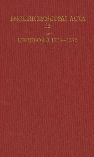 English Episcopal Acta 35, Hereford 1234-1275