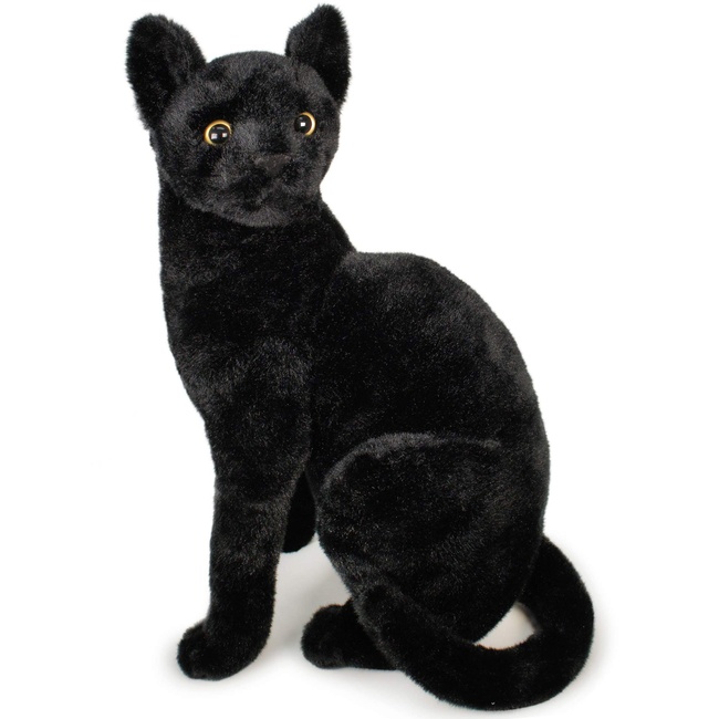 Boone The Black Cat - 13 Inch Stuffed Animal Plush - by Tiger Tale Toys