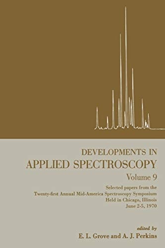 Developments in Applied Spectroscopy (Developments in Applied Spectroscopy, 9)
