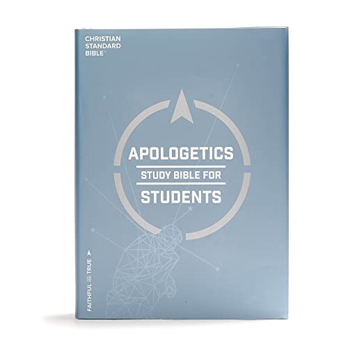 CSB Apologetics Study Bible for Students, Hardcover, Black Letter, Teens, Study Notes and Commentary, Ribbon Marker, Sewn Binding, Easy-to-Read Bible Serif Type