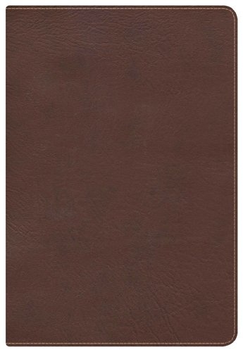 KJV Large Print Ultrathin Reference Bible, Chocolate/Brown LeatherTouch