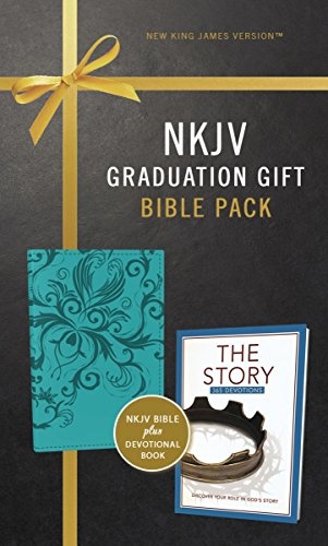 NKJV, Graduation Gift, Bible Pack for Her, Blue, Red Letter