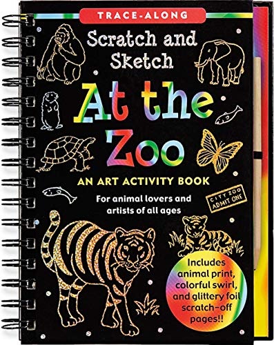 At the Zoo: An Art Activity Book for Animal Lovers and Artists of All Ages [With Wooden Stylus]