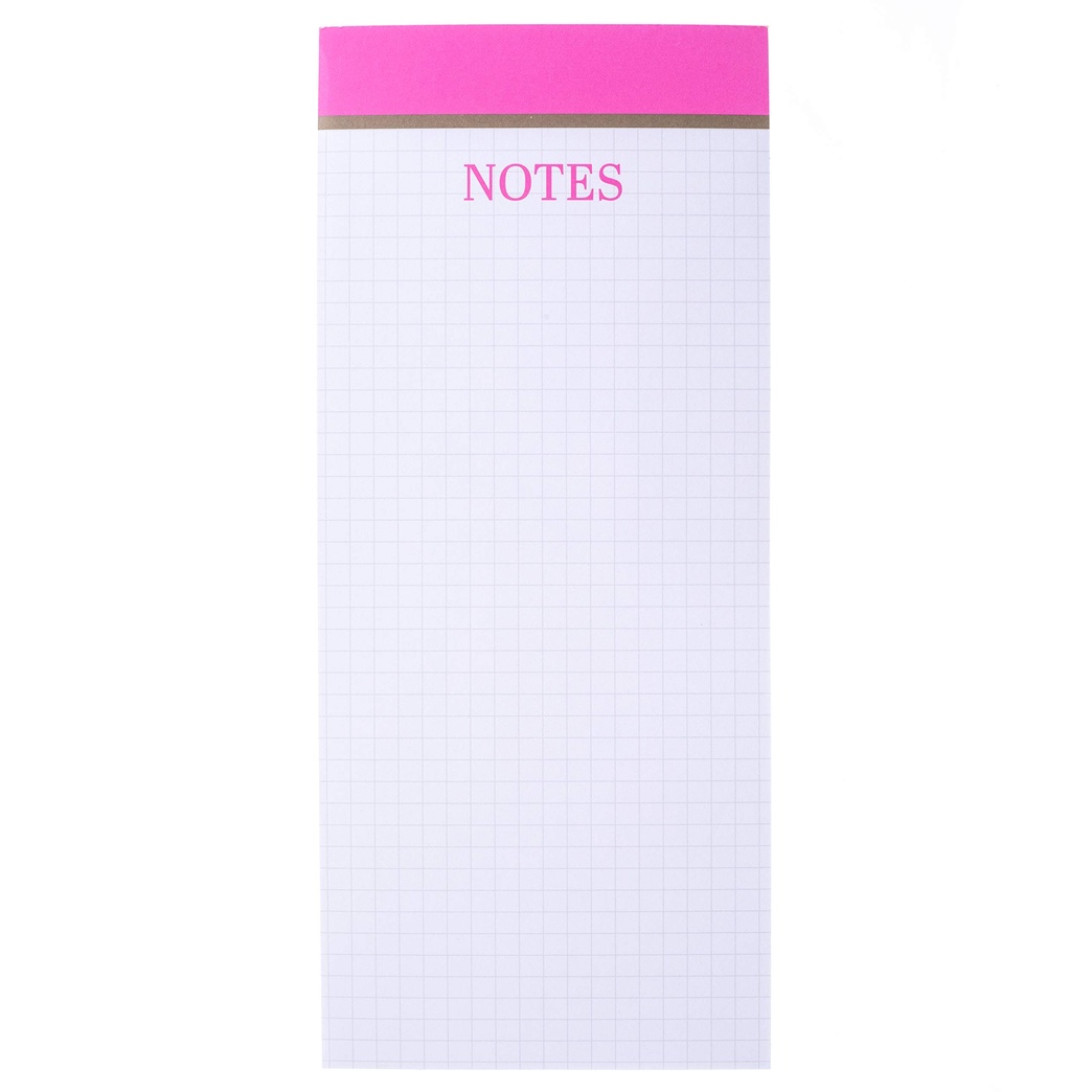 Graphique Graph Paper Magnetic Notepad, Fun Colorful Design w/ 2 Reverse-Side Magnets to Hang on Refrigerator or Whiteboard, 100 Grid-Lined Sheets, 4" x 9.25" x 0.5"