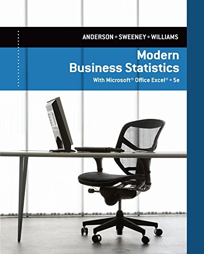 Modern Business Statistics with Microsoft Excel, Loose-leaf Version