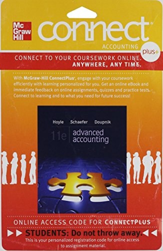 Connect 1-Semester Access Card for Advanced Accounting