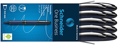 provincie ontgrendelen terugtrekken Schneider ONE Business Rollerball Pen, 0.6mm, Black, Box of 10 (183001) -  Schneider - Stevens Books