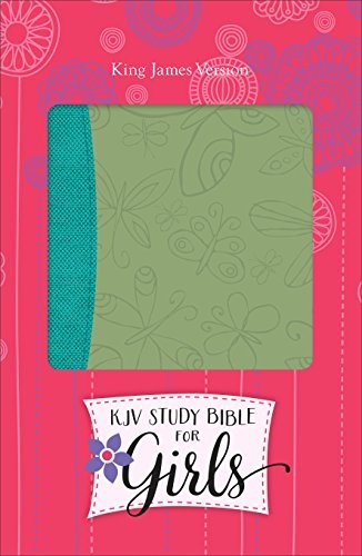 KJV Study Bible for Girls Willow/Turquoise, Butterfly Design Duravella