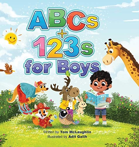 ABCs and 123s for Boys: A fun Alphabet book to get Boys Excited about Reading and Counting! Age 0-6. (Baby shower, toddler, pre-K, preschool, homeschool, kindergarten) (1)