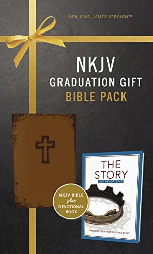 NKJV, Graduation Gift, Bible Pack for Him, Brown, Red Letter