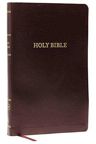 KJV, Thinline Reference Bible, Bonded Leather, Burgundy, Thumb Indexed, Red Letter, Comfort Print: Holy Bible, King James Version