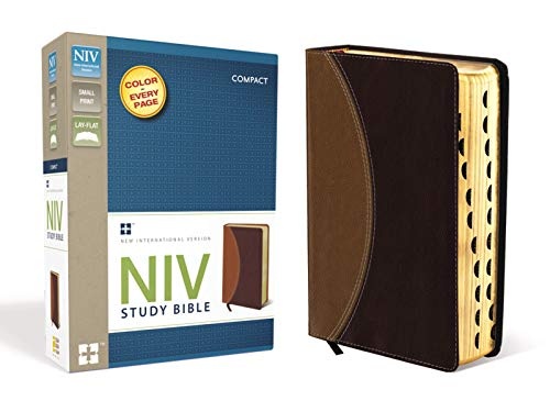 NIV Study Bible, Compact Indexed, Small Print