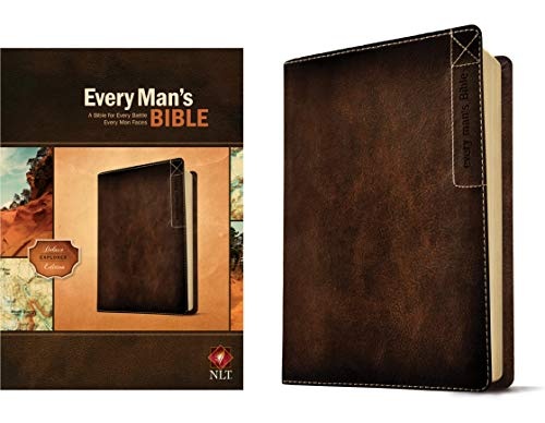 Every Man's Bible: New Living Translation, Deluxe Explorer Edition (LeatherLike, Brown) â Study Bible for Men with Study Notes, Book Introductions, and 44 Charts