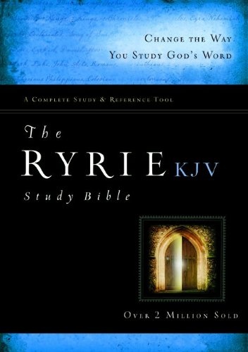 The Ryrie Kjv Study Bible Hardcover- Red Letter Indexed