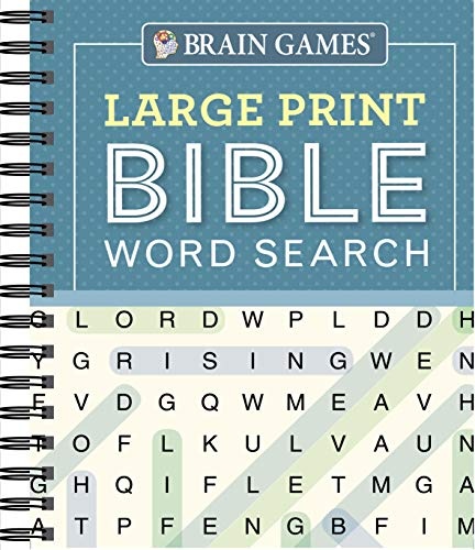 Brain Games - Large Print Bible Word Search (Blue) (Brain Games - Bible)