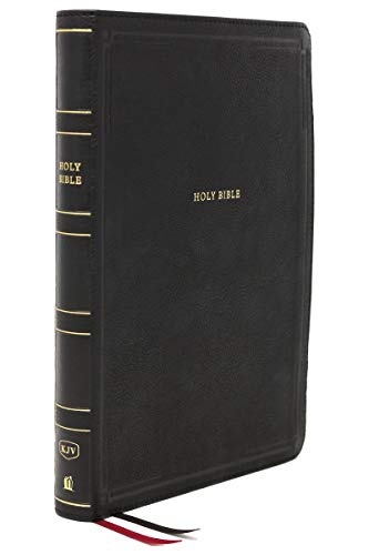 KJV, Thinline Bible, Giant Print, Leathersoft, Black, Red Letter, Comfort Print: Holy Bible, King James Version