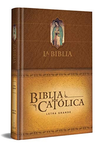 La Biblia CatÃ³lica: TamaÃ±o grande, tapa dura, marrÃ³n, con Virgen (Spanish Edition)