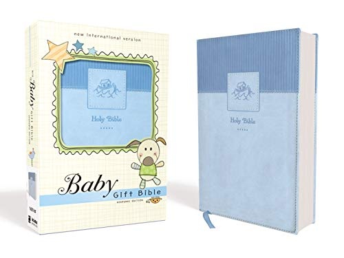 NIV, Baby Gift Bible, Holy Bible, Leathersoft, Blue, Red Letter, Comfort Print: Keepsake Edition