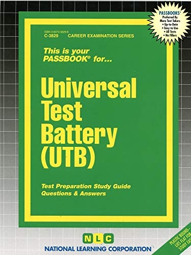 Universal Test Battery (UTB)(Passbooks) (Career Examination Series)