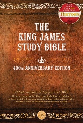The King James Study Bible: King James Version, Brown Genuine Leather