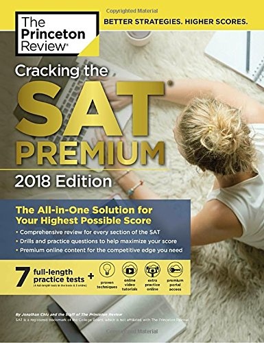 Cracking the SAT Premium Edition with 7 Practice Tests 2018