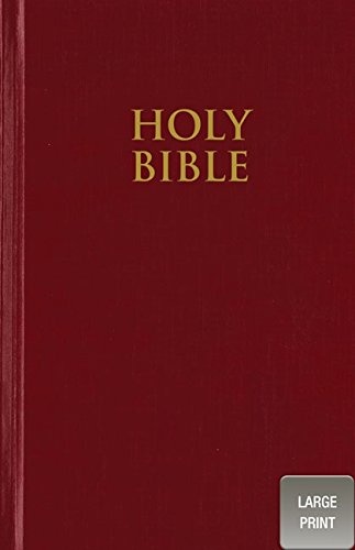 NIV, Pew Bible, Large Print, Hardcover, Red