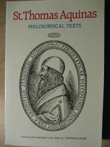 St Thomas Aquinas: Philosophical Texts (English and Latin Edition)