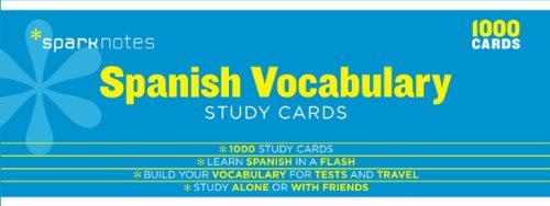 Spanish Vocabulary SparkNotes Study Cards (Volume 18)
