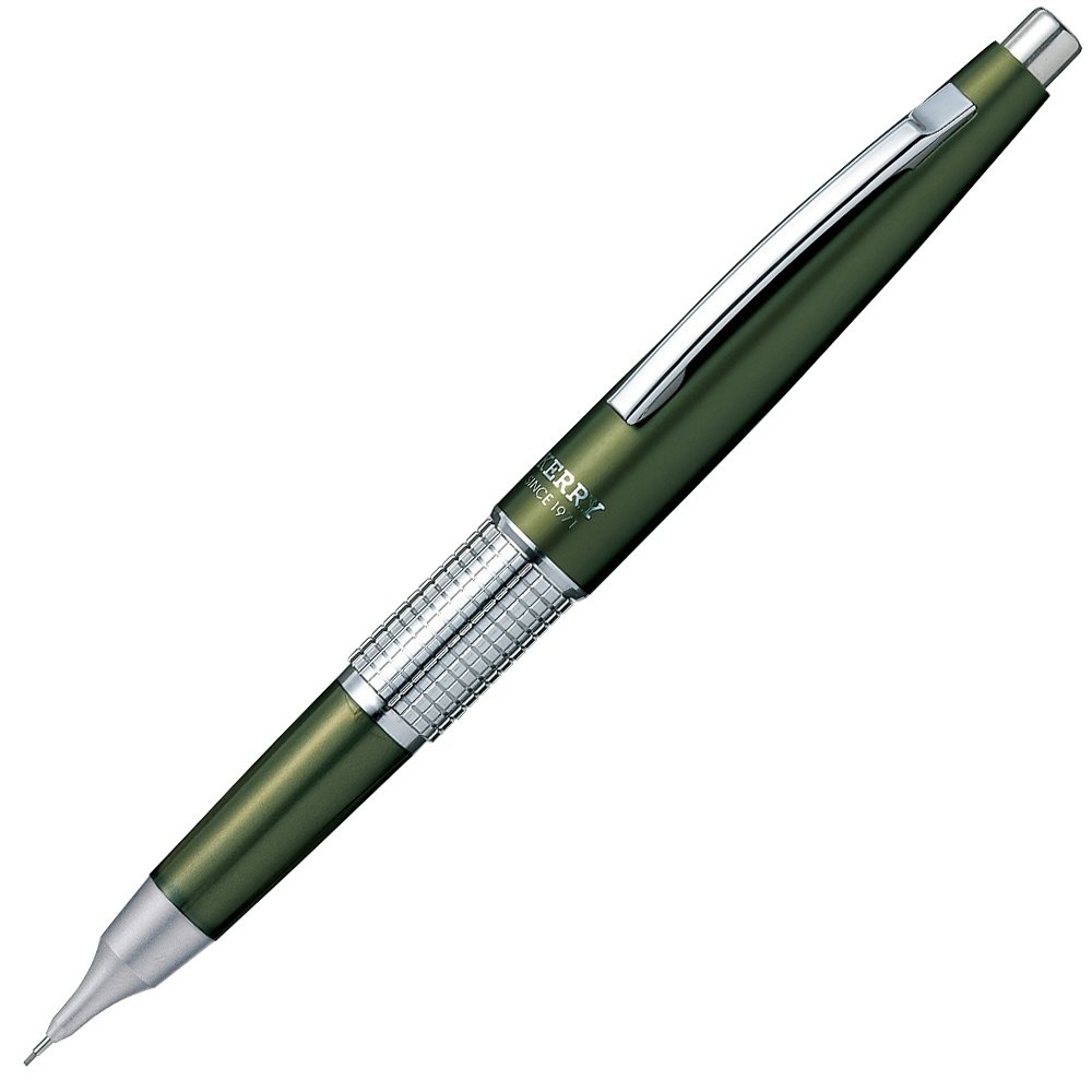 Pentel Sharp Kerry Mechanical Pencil - 0.5 mm - Olive Green Body (P1035-KD)