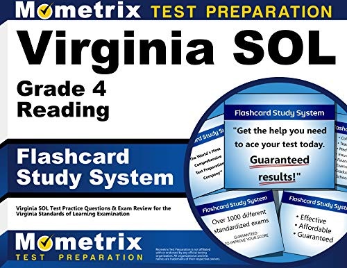 Virginia SOL Grade 4 Reading Flashcard Study System: Virginia SOL Test Practice Questions & Exam Review for the Virginia Standards of Learning Examination (Cards)
