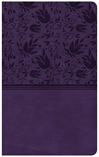 CSB Ultrathin Reference Bible, Purple LeatherTouch