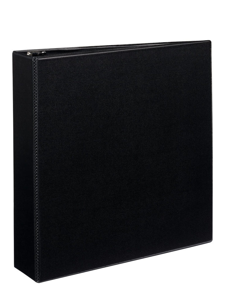 Avery 27550 Durable Binder with Slant Rings, 11 x 8 1/2, 2", Black
