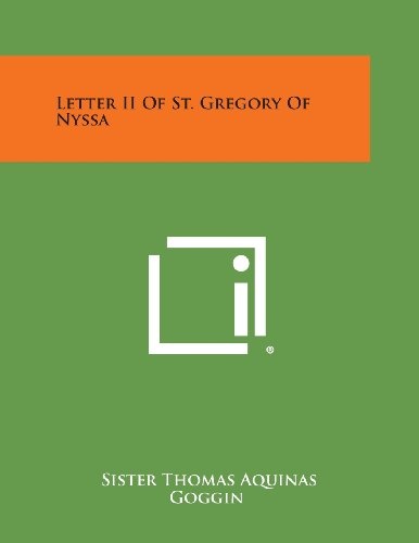 Letter II of St. Gregory of Nyssa