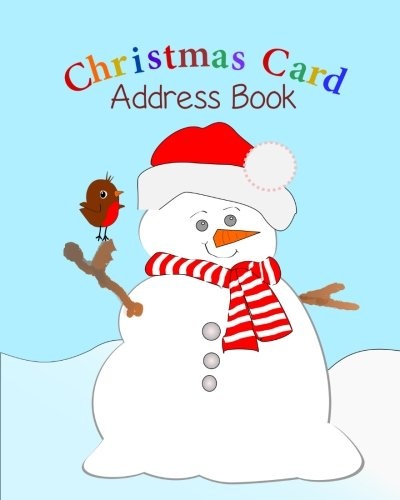 Christmas Card Address Book: Organise and remember your christmas cards | Christmas notebook | Address book | Large pages:10" x 8"