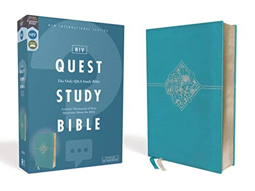 Quest Study Bible, Leathersoft, Blue, Comfort Print