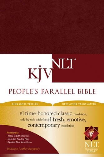 People's Parallel Bible KJV/NLT (Imitation Leather, Burgundy/maroon)
